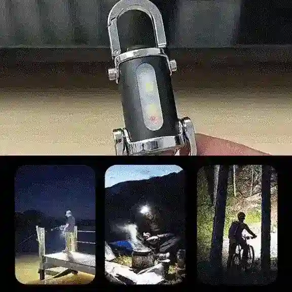 【3-in-1 Multifunktionsgerät】SOS Notfalllampe, Taschenlampe & Powerbank