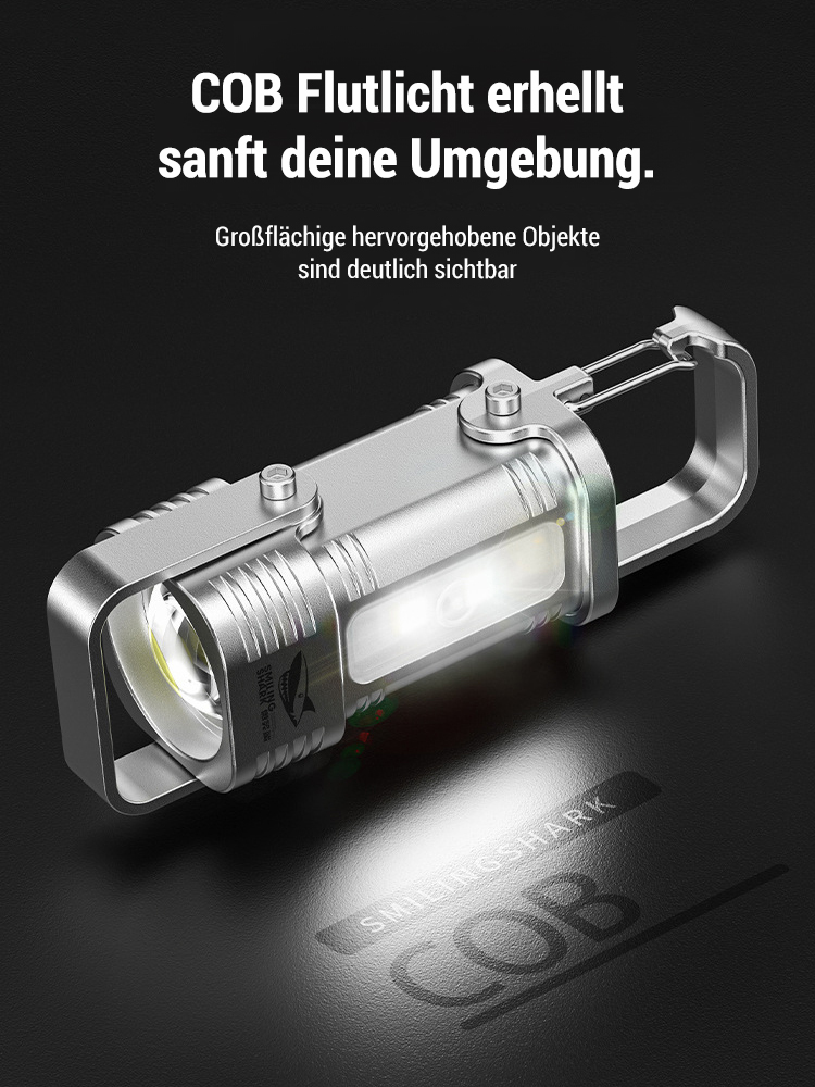 Kompakte tragbare Schlüsselanhänger-Taschenlampe