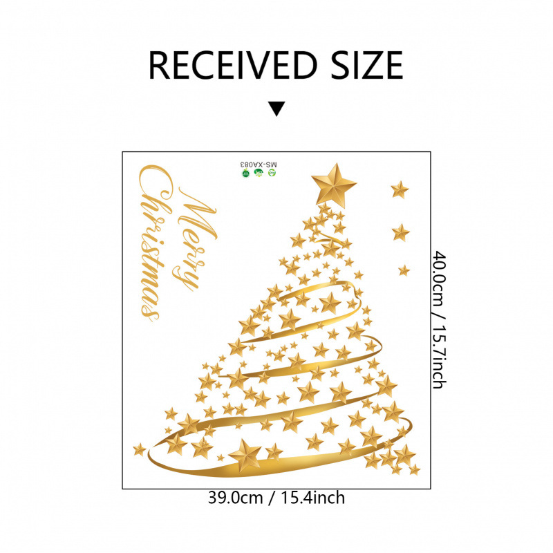  3D Weihnachts-Wandaufkleber