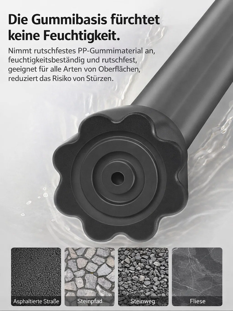 2-in-1 Gehstock mit integriertem Sitz – Klappbarer Spazierstock✨️Belastbar bis 200kg👍️ Ultra Leicht 600g – Ideal für Senioren💨 Wandern & Reise