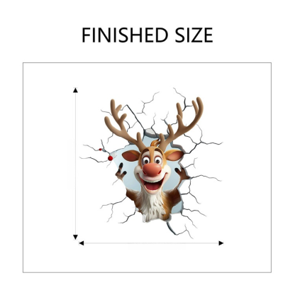 3D Weihnachts-Wandaufkleber
