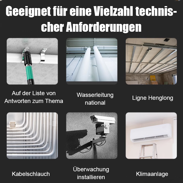 【Baustellen-Werkzeug】Spezialwerkzeug 👍️Keine Sorge – völlig legal und konform🪃Position ausrichten nach unten drücken – sofortige Fixierung ohne Vorbohren😃