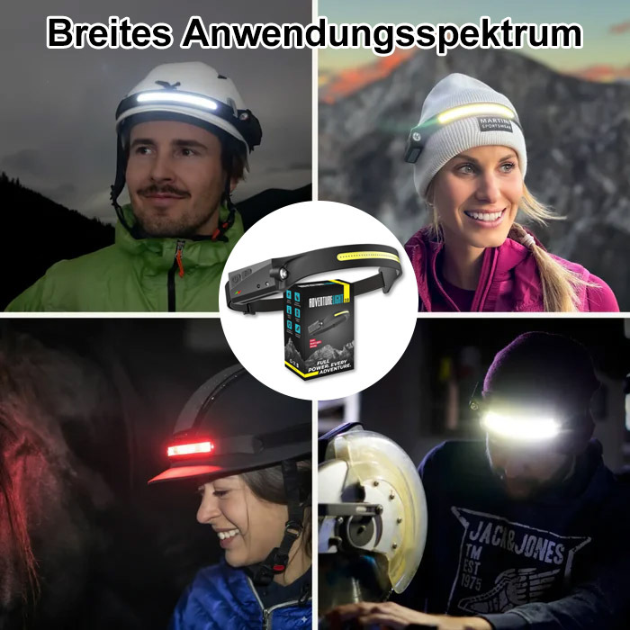 【Unverzichtbar für zu Hause】Berührungsloses, sensorgesteuertes, multifunktionales Outdoor-Stirnlampe✨️Diese professionelle Stirnlampe eignet sich besser für Outdoor-Abenteuer, Autoreparaturen und Arbeiten bei Nacht.