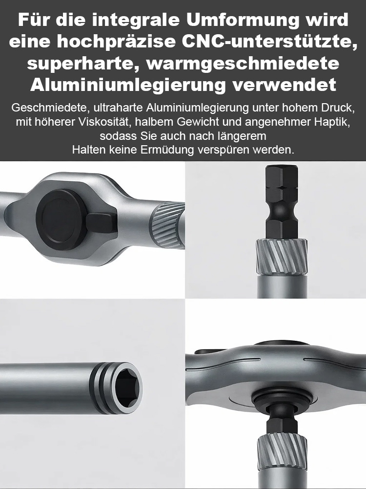 42-in-1 Ratschen-Schraubendreher-Set Reparaturwerkzeug✨️Schluss mit wunden Fingern! Der intelligente 24-in-1 Ratschenschlüssel für müheloses Schrauben