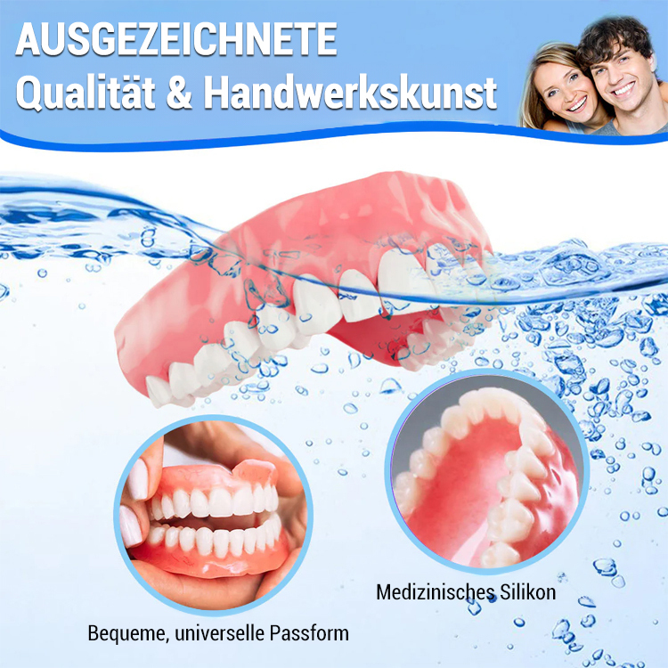 Ganzmundig maßgeschneidete Zahnprothese für ein perfektes Lächeln!
