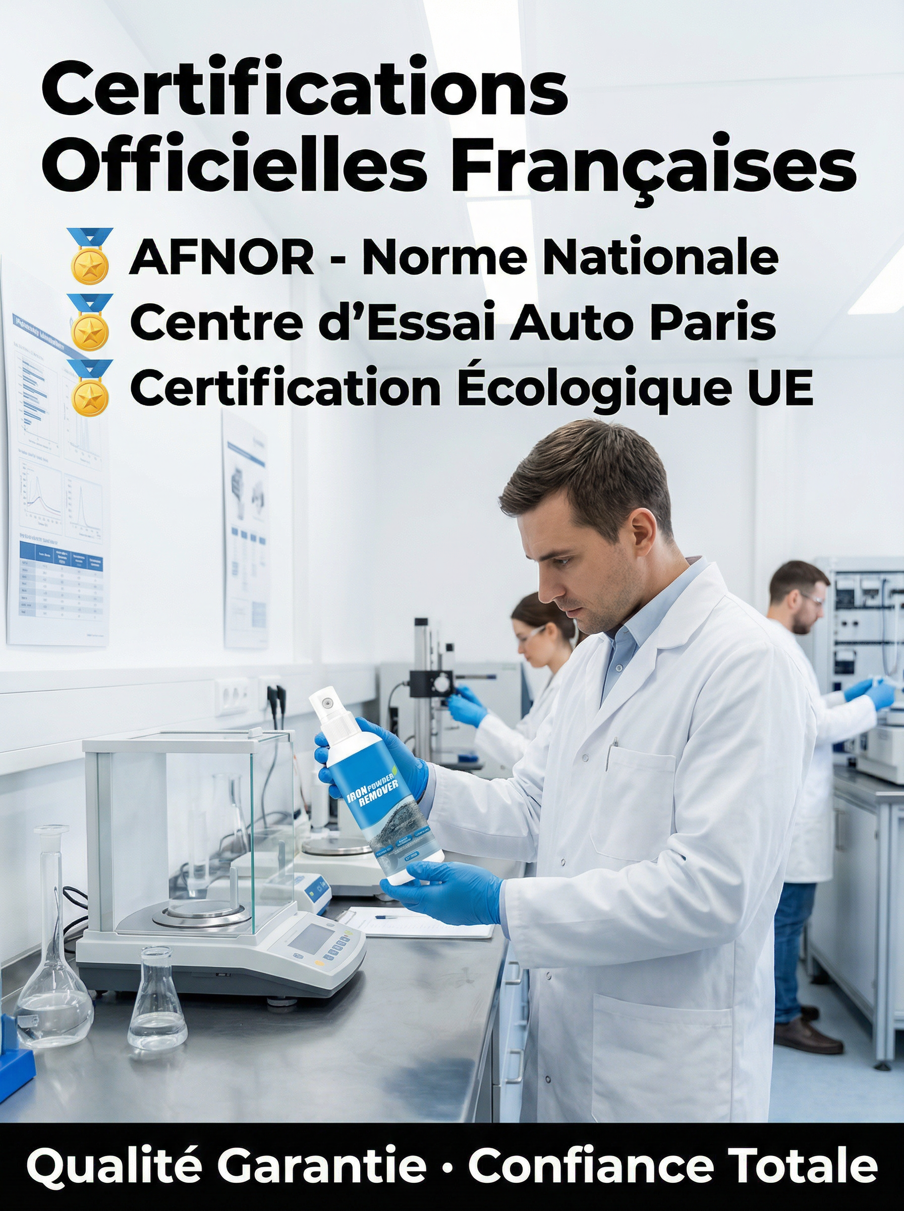 Trois secondes pour éliminer complètement la rouille, ou vous serez remboursé trois fois le prix d'achat.