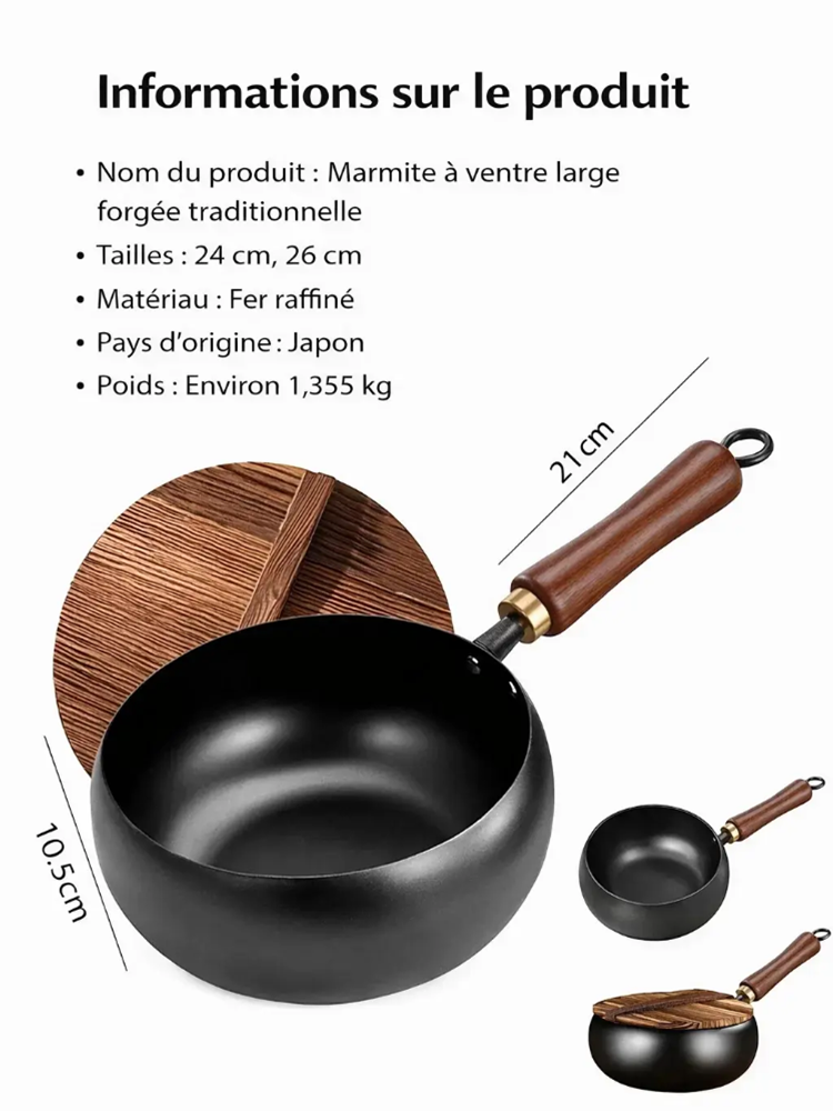 [🎉 100e anniversaire – offre spéciale à durée limitée ⏳] 🇯🇵 Tsubame-Sanjo Classic : wok japonais martelé à la main 🔨