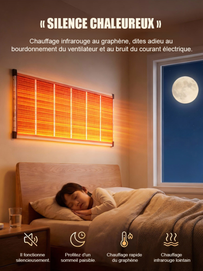 【5 secondes de chauffage rapide】Chauffage mural en graphène de haute technologie allemande