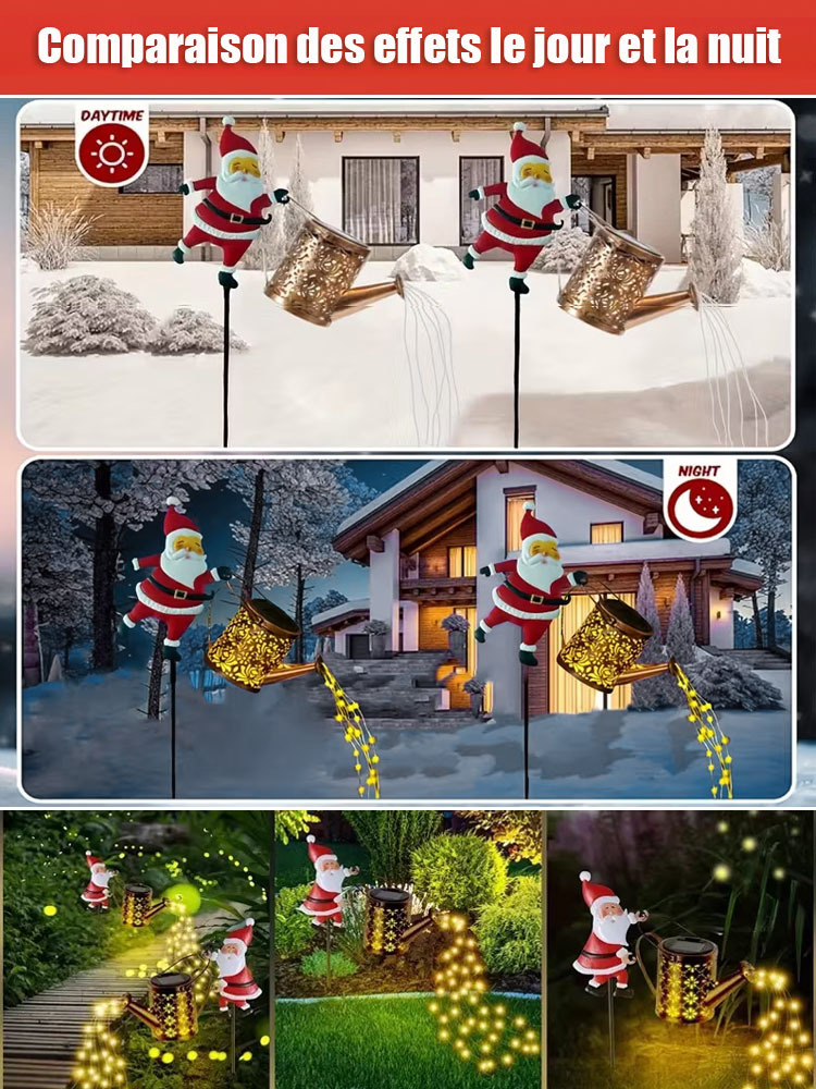 Solar santa courtyard lawn lamp