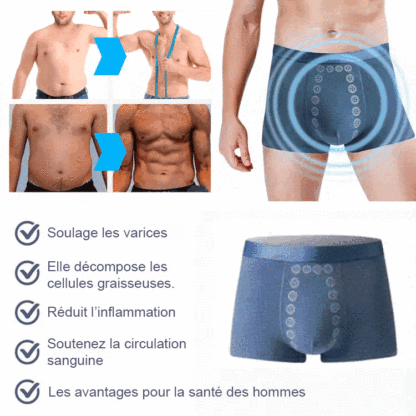 Caleçons pour hommes -Technologie magnétique japonaise pour booster votre énergie ! Stock limité.