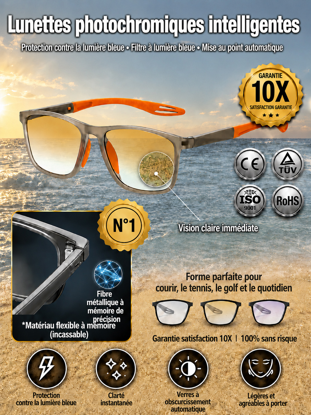 Lunettes intelligentes avec autofocus, développées par une manufacture de lunettes centenaire !