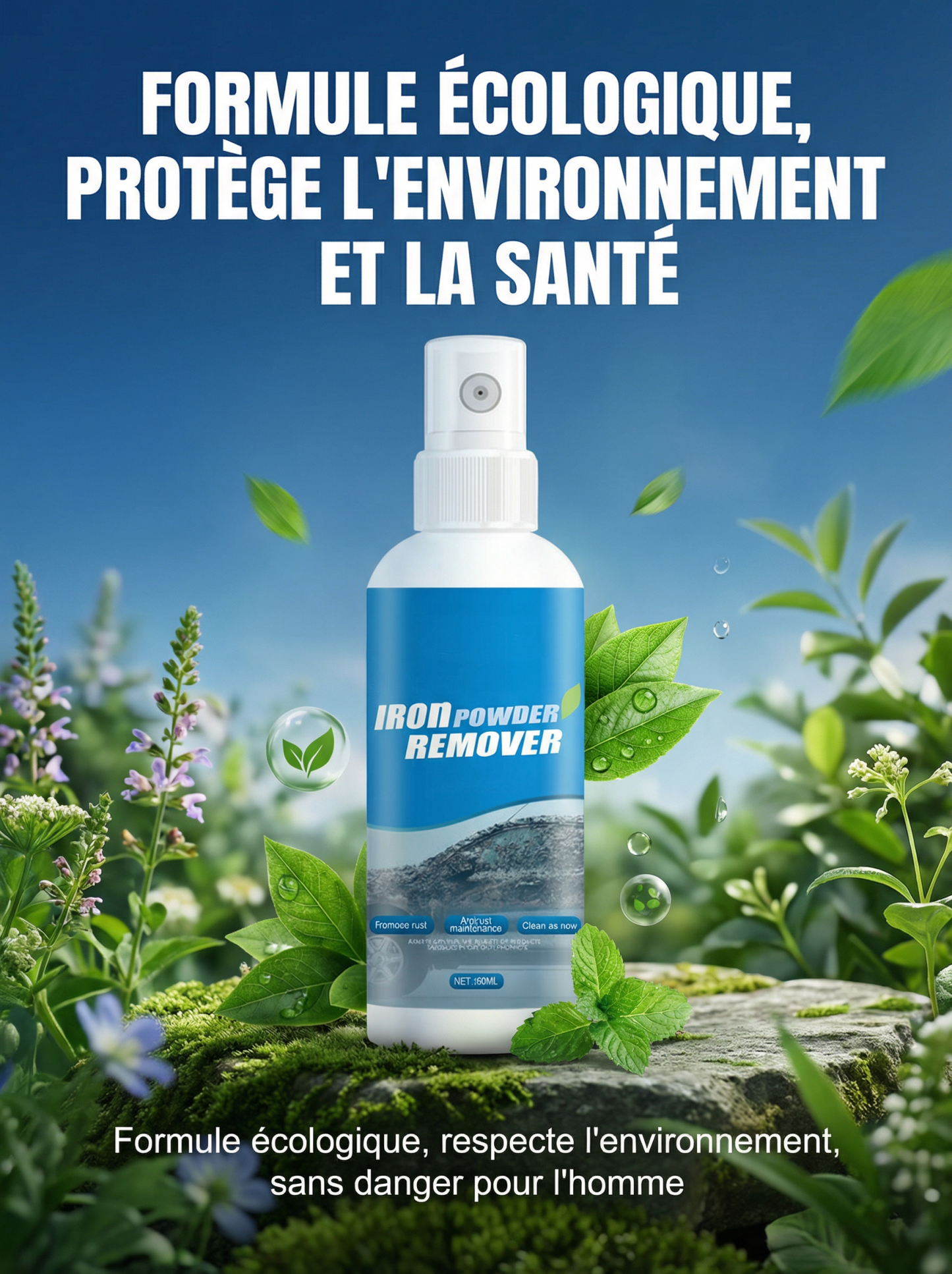 Trois secondes pour éliminer complètement la rouille, ou vous serez remboursé trois fois le prix d'achat.