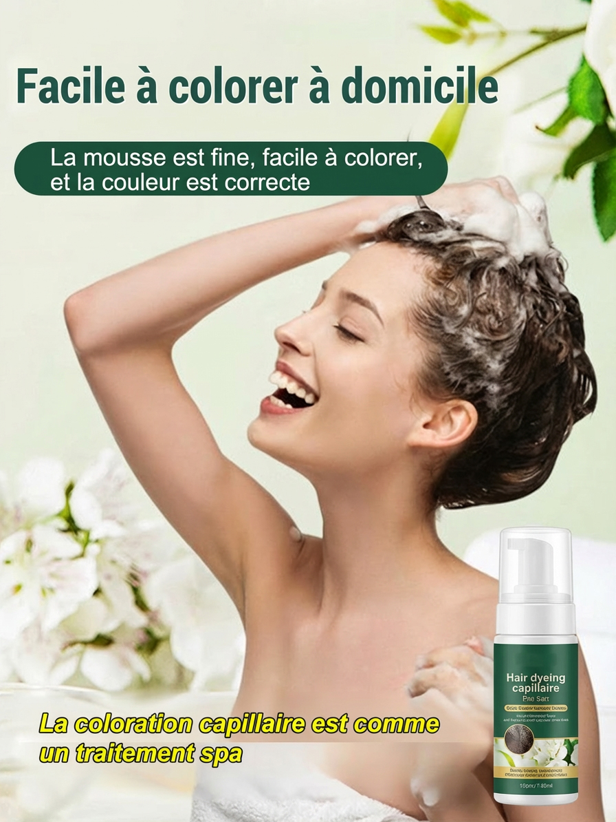 Fini les teintures compliquées : Colorez vos cheveux en un seul lavage ! 🧼✨
