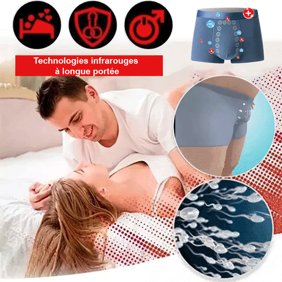Caleçons pour hommes -Technologie magnétique japonaise pour booster votre énergie ! Stock limité.