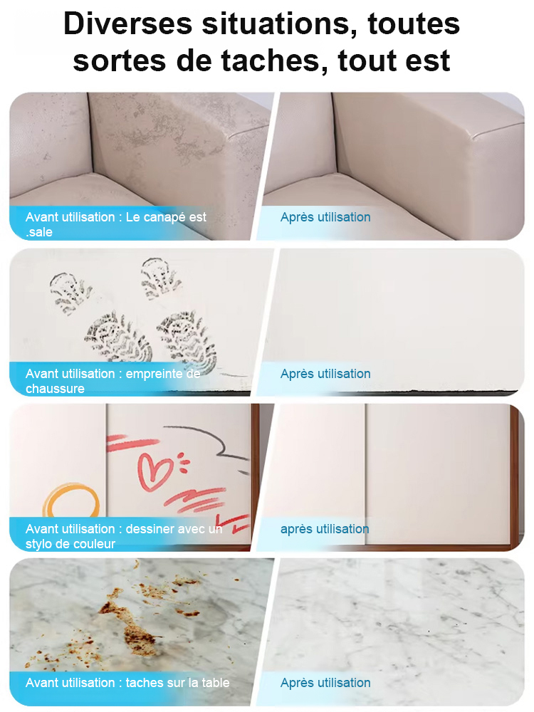 Effaceur de Taches pour Chaussures Blanches, Nettoyage Facile et Rapide