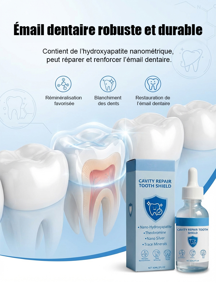 【Recommandé par des dentistes renommés】Gouttes protectrices pour dents à base d'hydroxyapatite