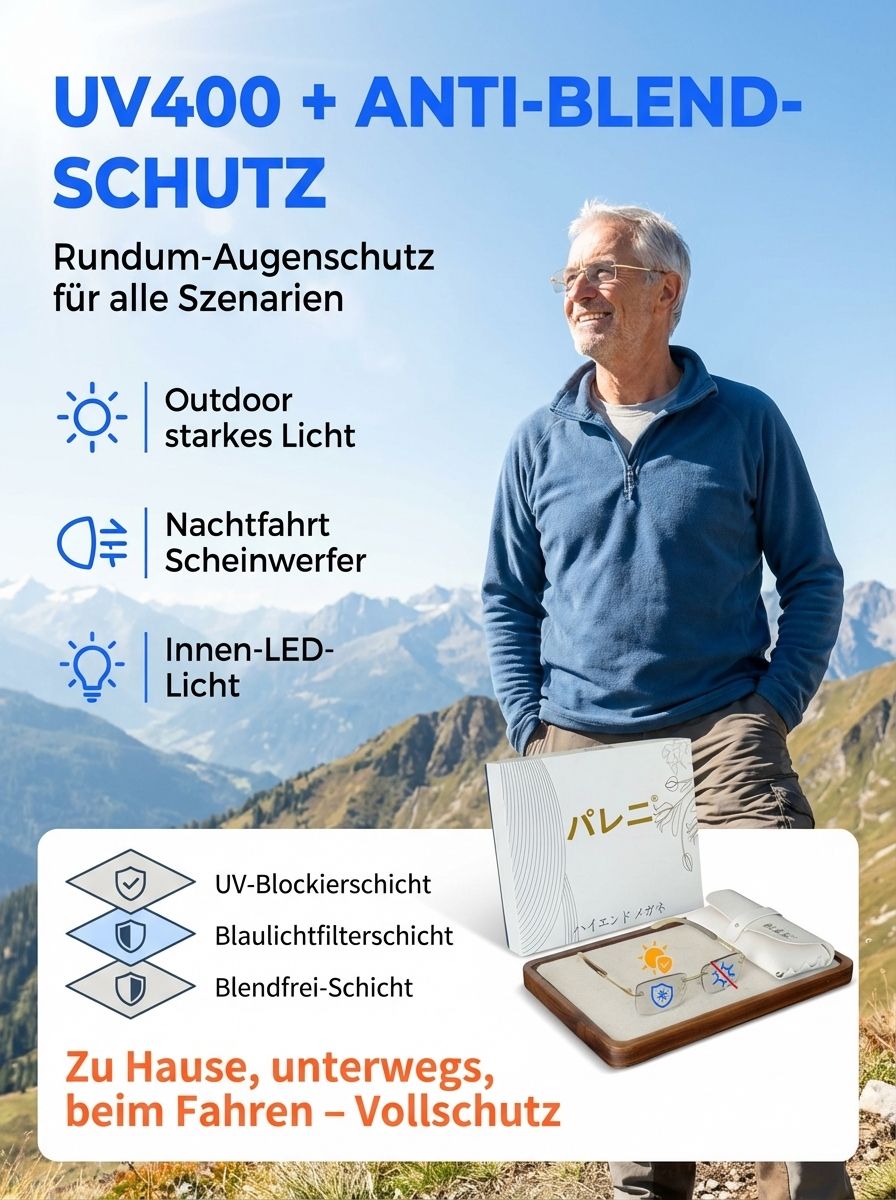 🔥Direkt vom Hersteller-Paleni • Intelligente Zoom-Brille mit Blaulichtschutz für Alterssichtigkeit