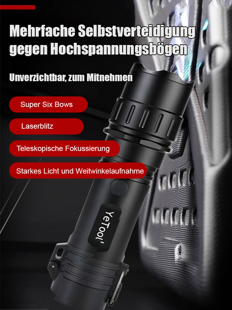  Tragbare Elektroarc-Selbstverteidigungs-Taschenlampe – Sicherheitshelfer