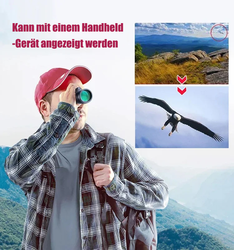 Handykamera-Teleskop mit Licht