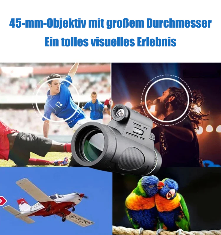 Handykamera-Teleskop mit Licht