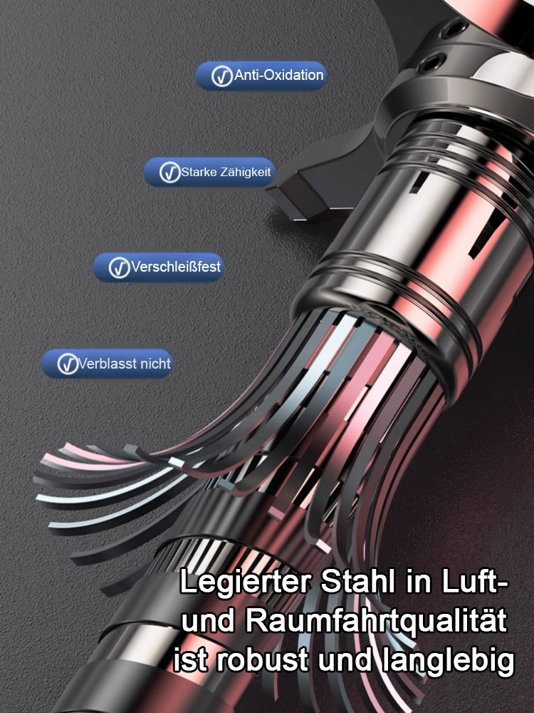  Leicht und robust: Wolframstahl-Wanderstock