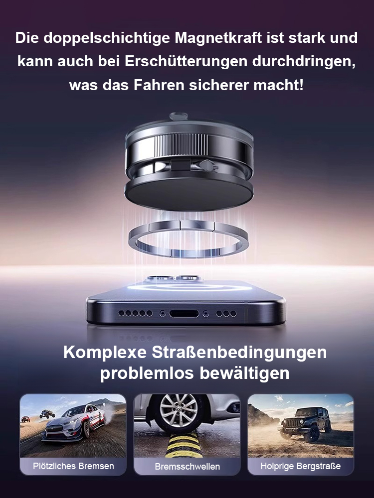 Vacuum adsorption strong magnetic mobile phone holder