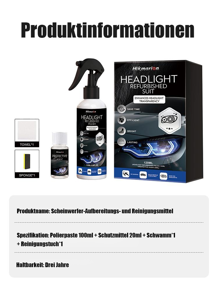Scheinwerfer-Restaurator: Nur einmal sprühen und Ihr 10 Jahre altes Auto sieht sofort aus wie neu! 🚗✨✨