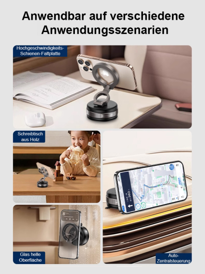 Vacuum adsorption strong magnetic mobile phone holder