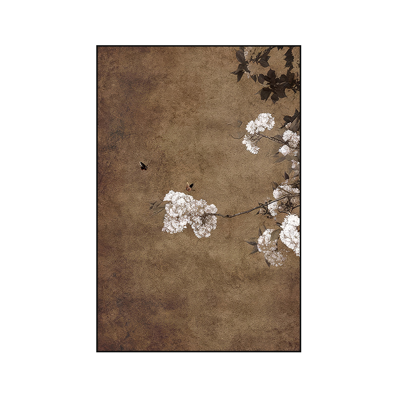 侘び寂び風テクスチャアート装飾絵画リビングルーム背景壁掛け絵画茶室