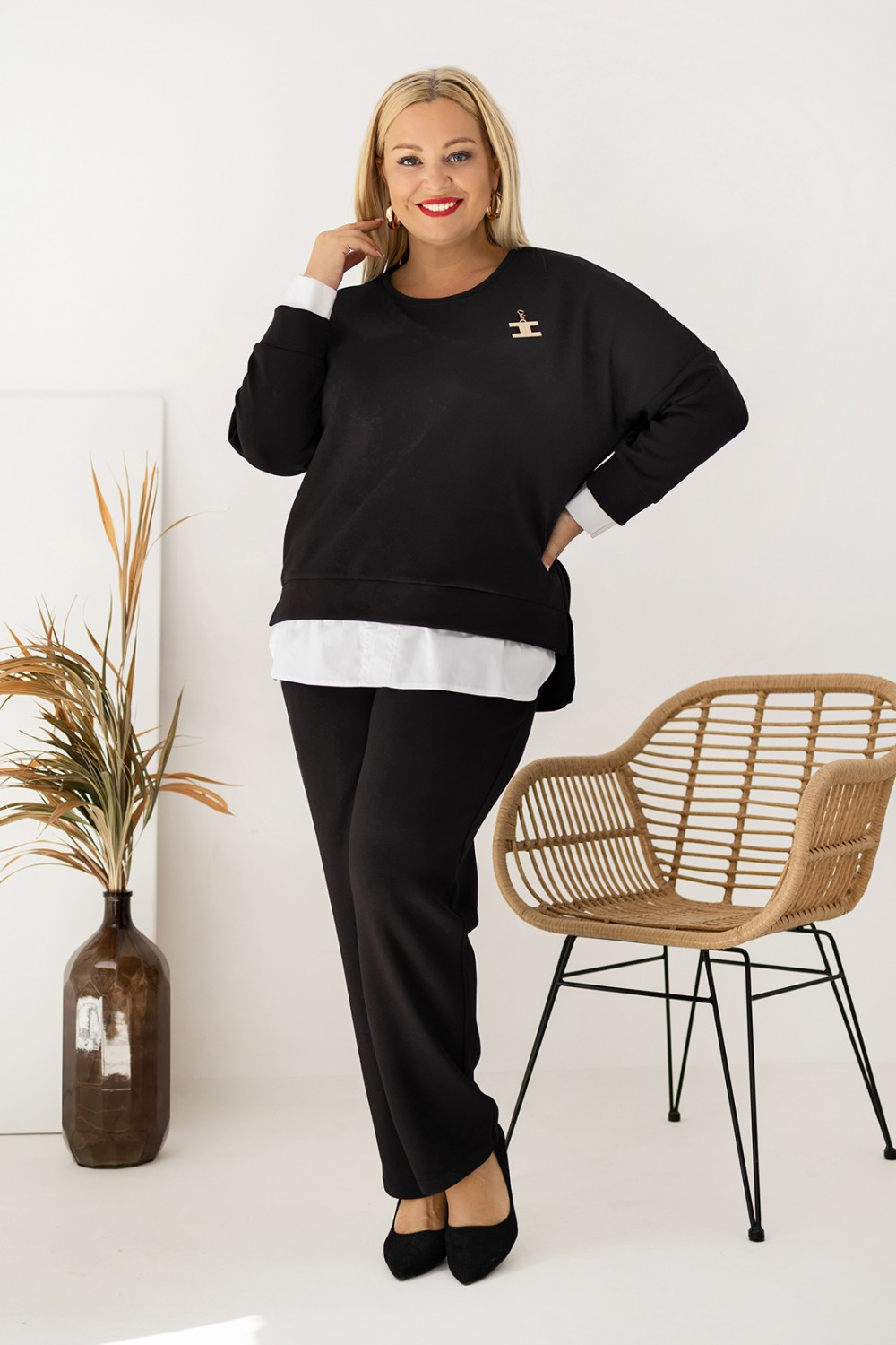 ✨🇮🇹WŁOSKA NOWOŚĆ🇮🇹✨ HIT CENA ✨ Komplet z dzianiny masełko. Rozmiary do 8XL.  Polska marka. ✨✨✨✨✨