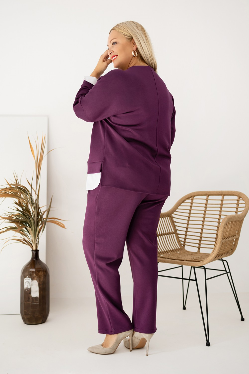 ✨🇮🇹WŁOSKA NOWOŚĆ🇮🇹✨ HIT CENA ✨ Komplet z dzianiny masełko. Rozmiary do 8XL.  Polska marka. ✨✨✨✨✨