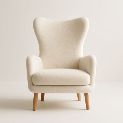 Lenestol krem ullstoff med treben-havremoderne