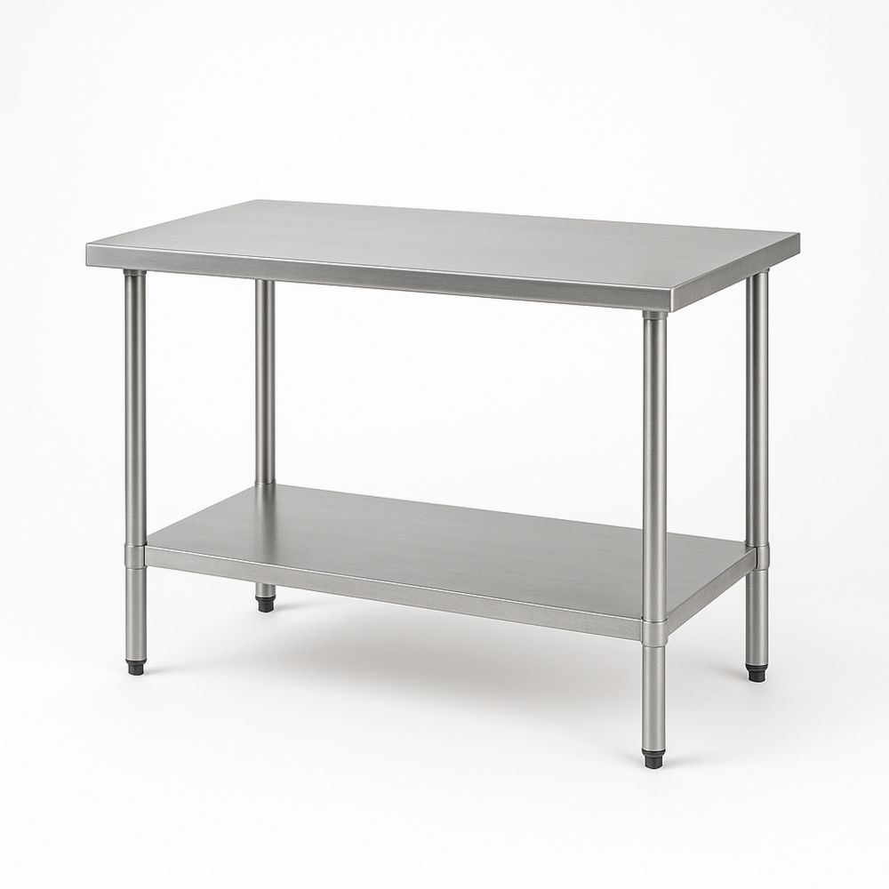 Multifunksjonelt bord i metall grå 120x60x85 cm-havremoderne