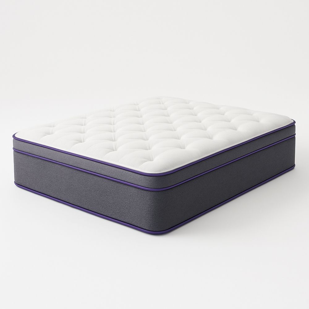 Madrass med polyuretanskum hvit/grå 200x150x30 cm-havremoderne