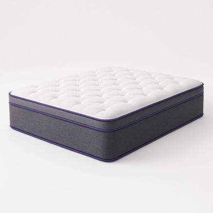 Madrass med polyuretanskum hvit/grå 200x150x30 cm-havremoderne