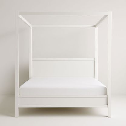 Metall himmelseng hvit 200x150x200 cm-havremoderne