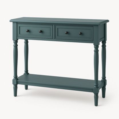 Konsollbord Tre Blå 80cm x 30cm x 75cm-havremoderne