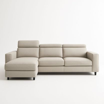 Hjørnesofa stoff beige L284xB174xH80 cm-havremoderne