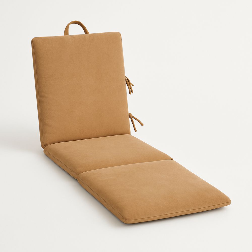 Utendørs stolpute i polyester brun 120x50x5 cm-havremoderne