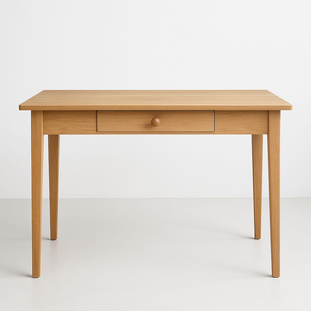 Skrivebord i tre med skuff Brun 120x60x75 cm-havremoderne