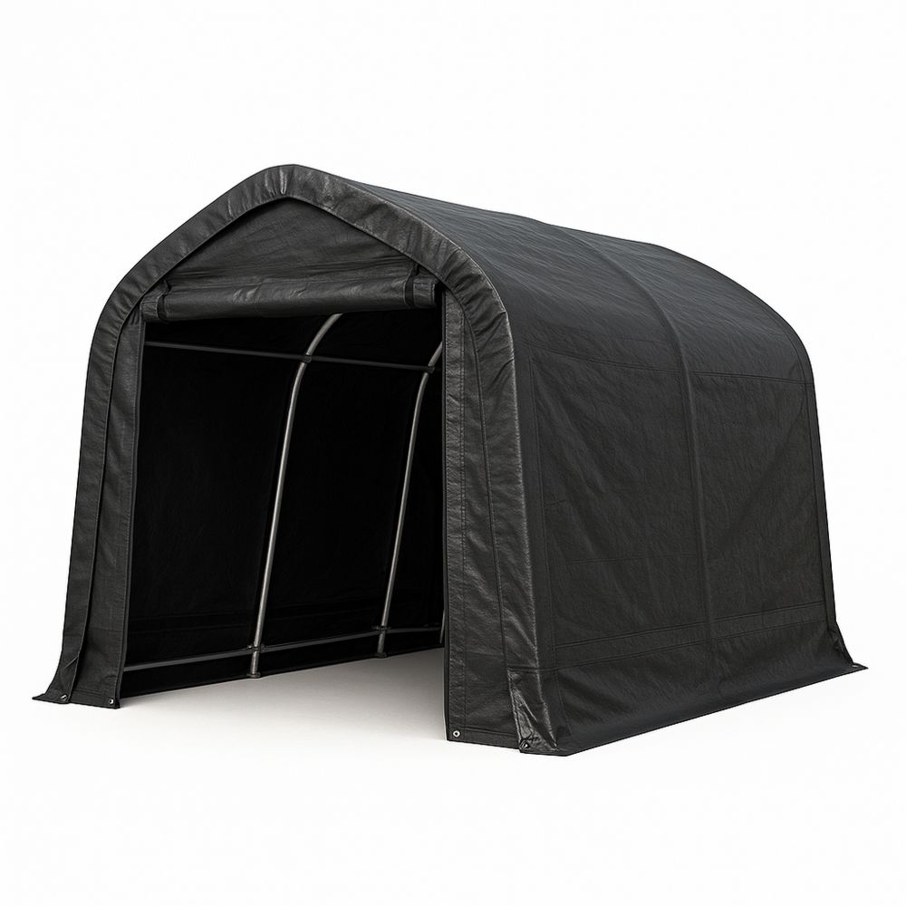 Oppbevaringstelt Stålramme PVC Duk Svart 300x200x200cm-havremoderne