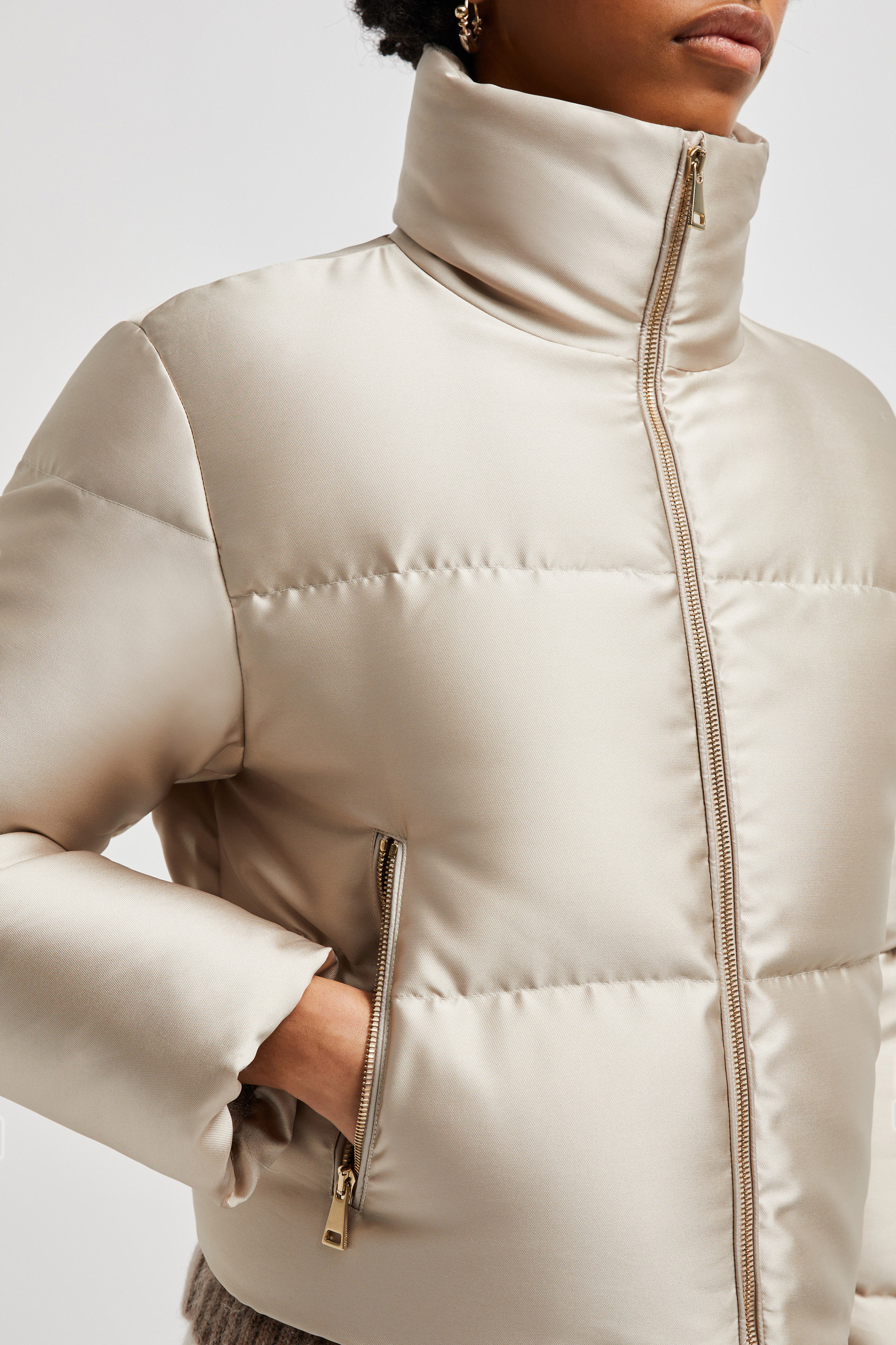 Bonnelles Metallic Short Down Jacket