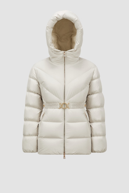 Brosse Diagonal-Quilted Hooded Short Down Jacket