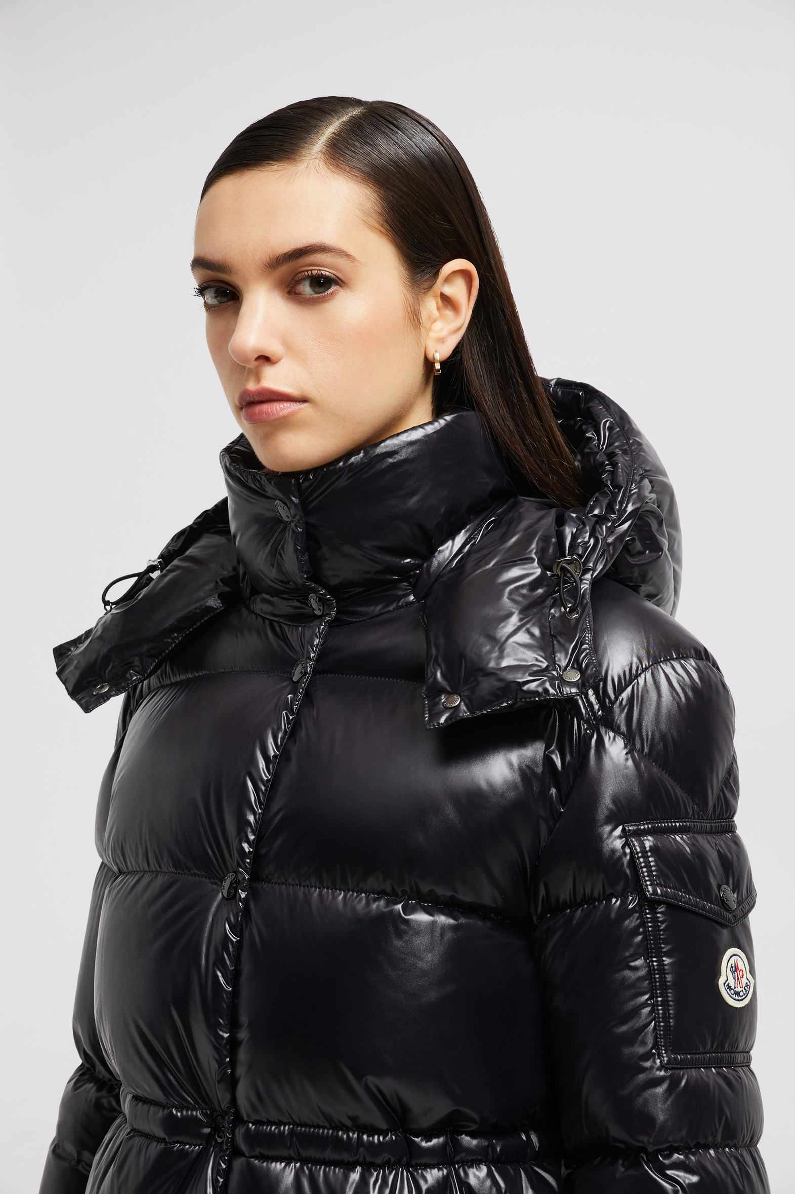 Cavettaz Hooded Long Down Jacket