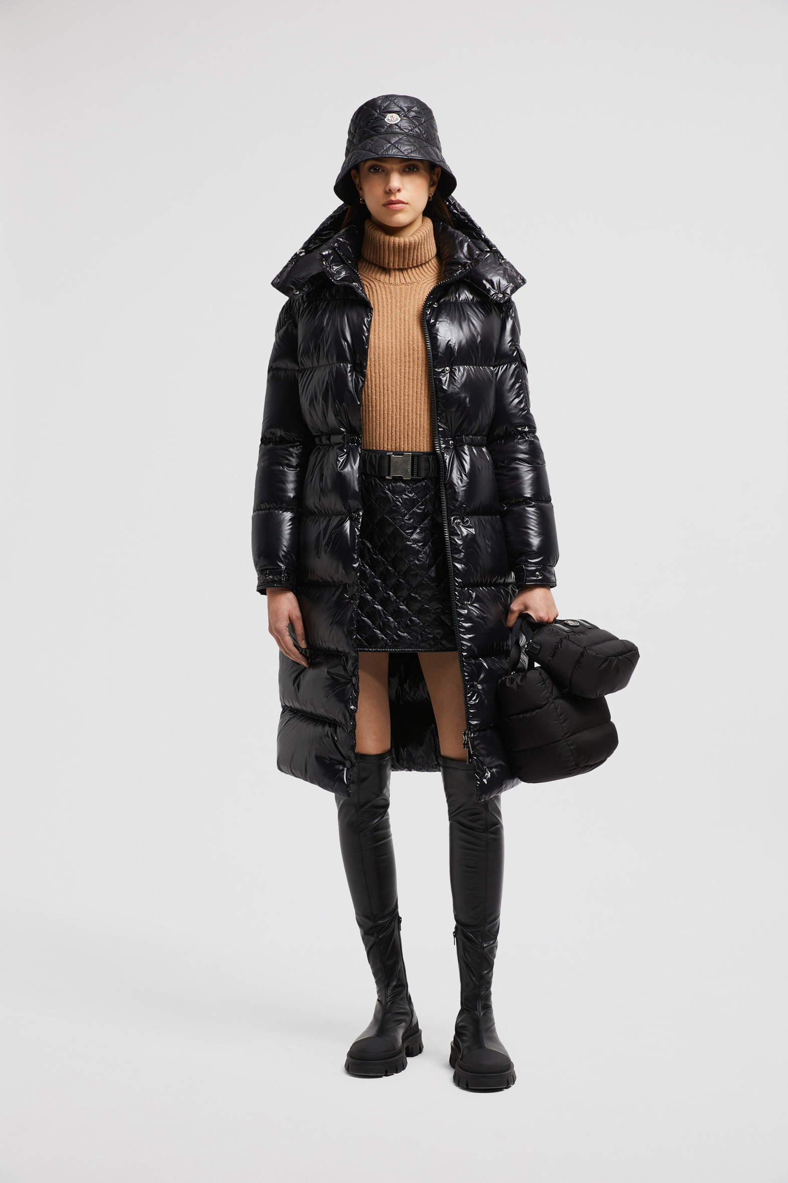 Cavettaz Hooded Long Down Jacket