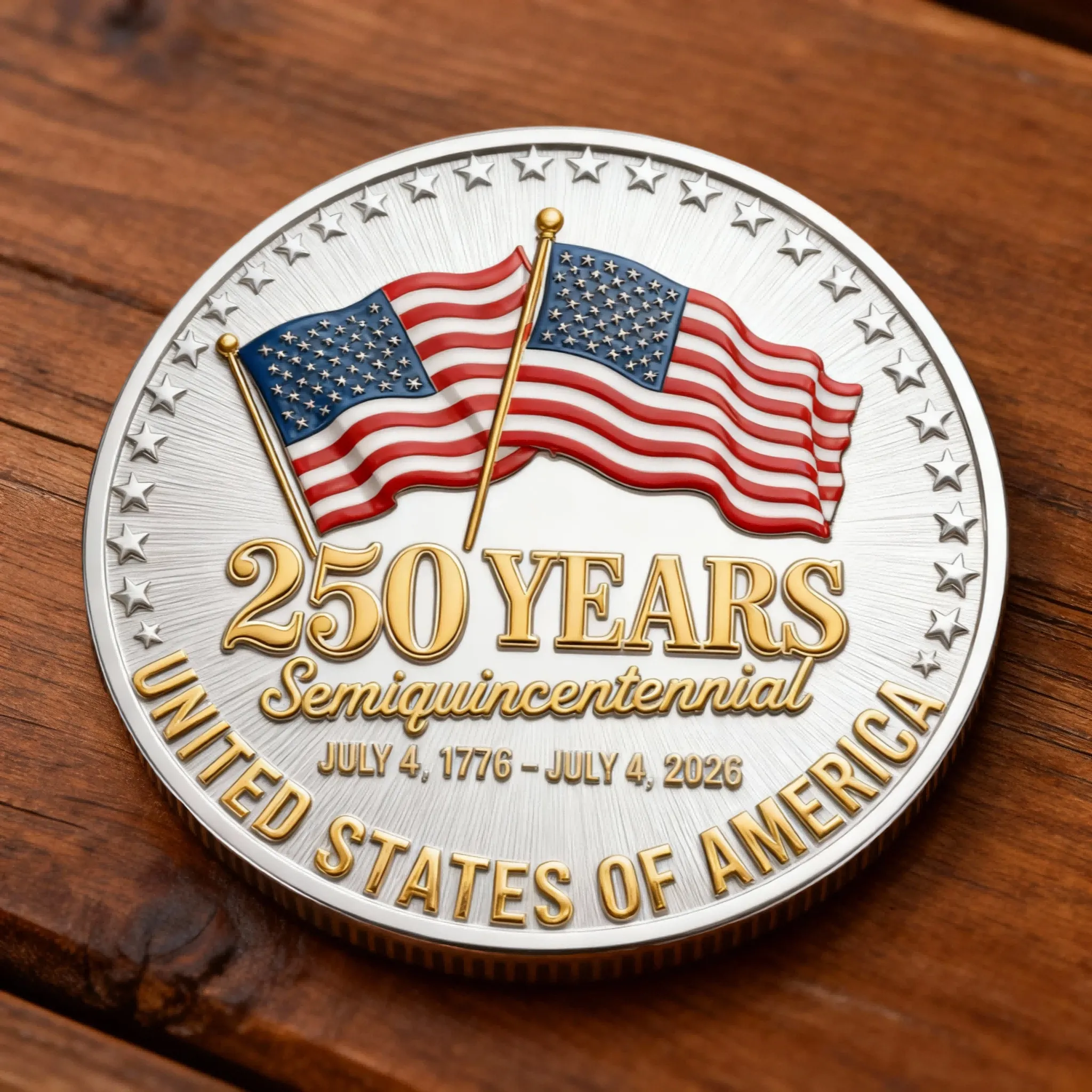 🔥Flash Sale 60% OFF🏆“250 Years Strong” United States Semiquincentennial Commemorative Coin 🦅✨