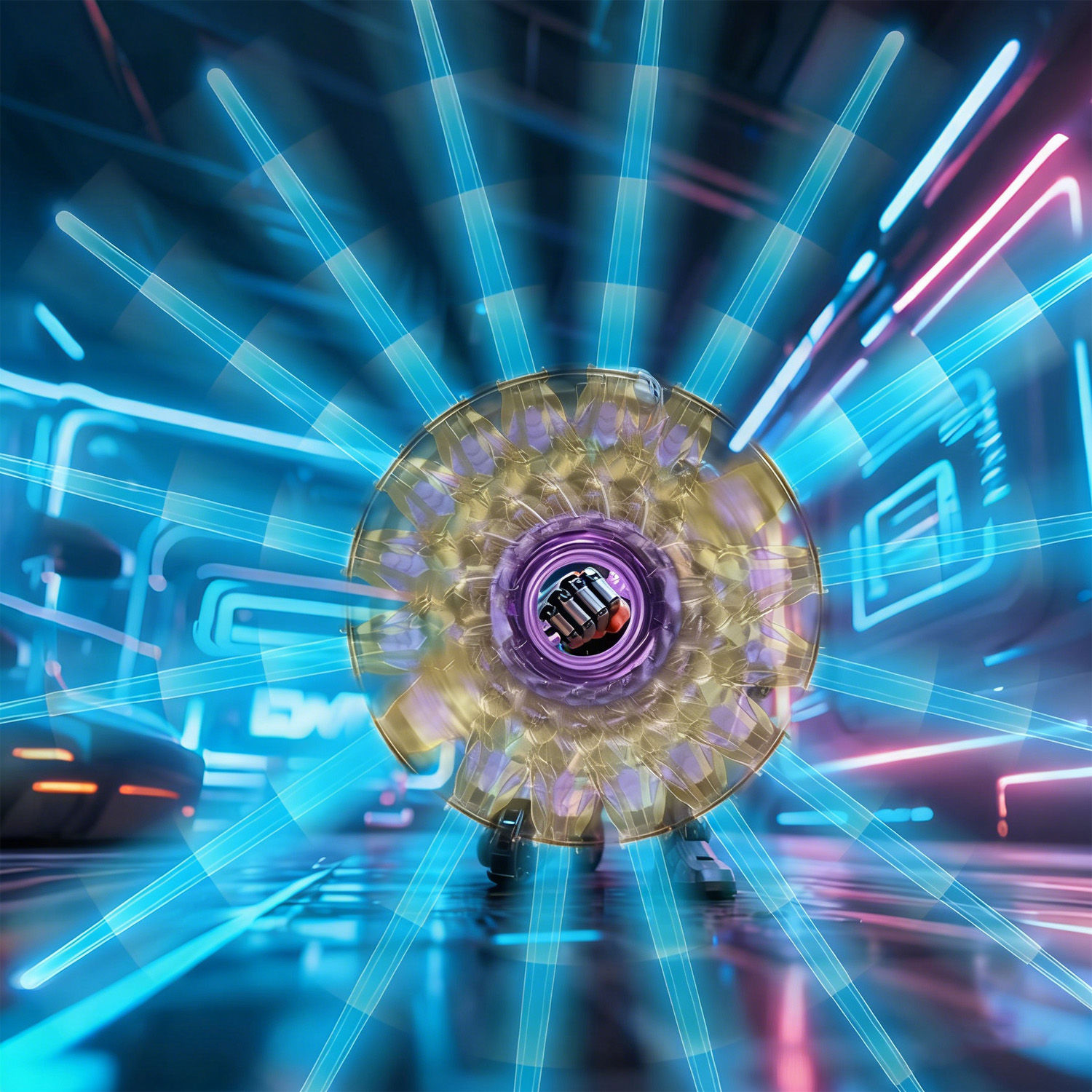 [With sparks] Spark double-edged sword, rotating fire-breathing, two-sided expansion, spark lightsaber