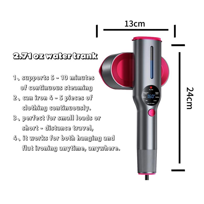 Dr.Flash Garment Steamer for Clothes, Portable Travel Clothing Steamer Iron, 7 Mode with LED Display, 5s Fast Heating, 90&deg; Swivel Handle, New Year Gift