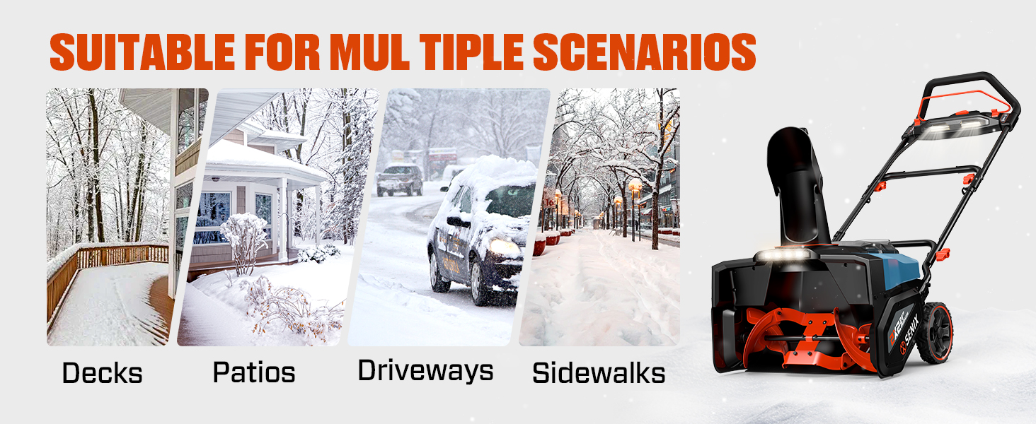 senix cordless snow blower