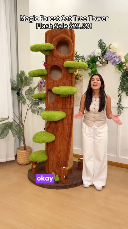 🔥Clearance discount last 1% stock🔥 🐱 Oversized Luxury Cat Tree Tower for Multi-Cat Homes
